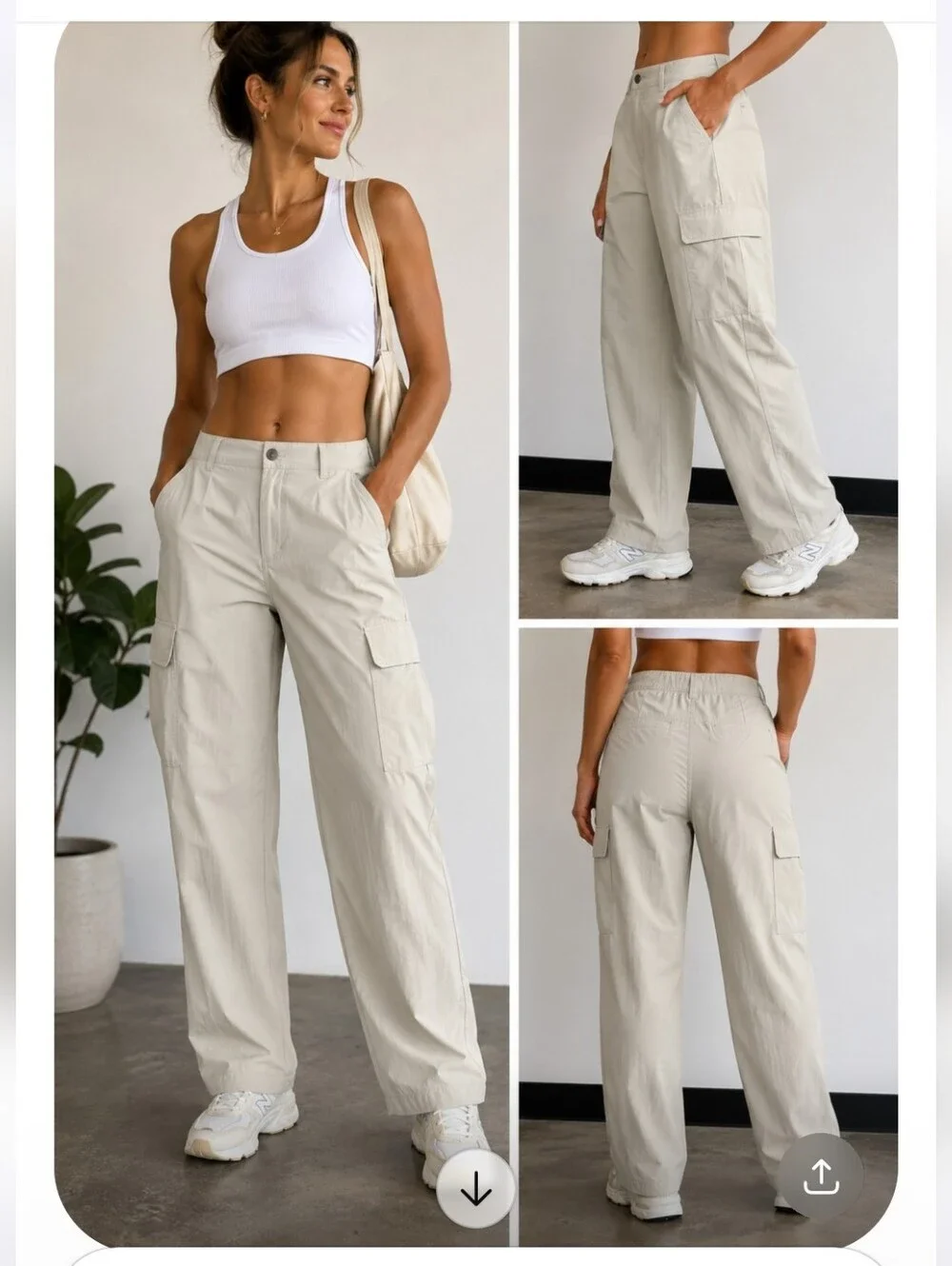NWT Lululemon Women's Light Utilitech Cargo Pocket High-Rise Pant Size 27 khaki